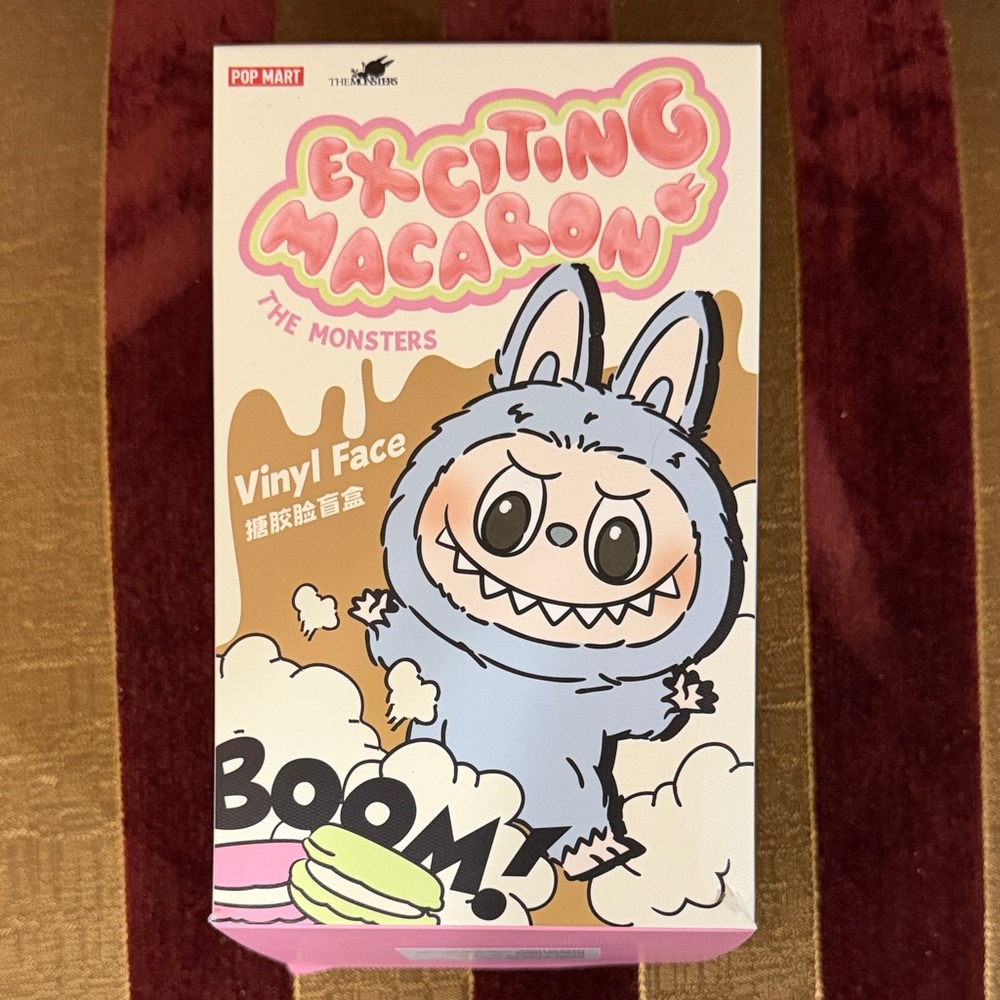Pop Mart Exciting Macaron Vinyl Face Toy - Green Grape. Opened from bottom